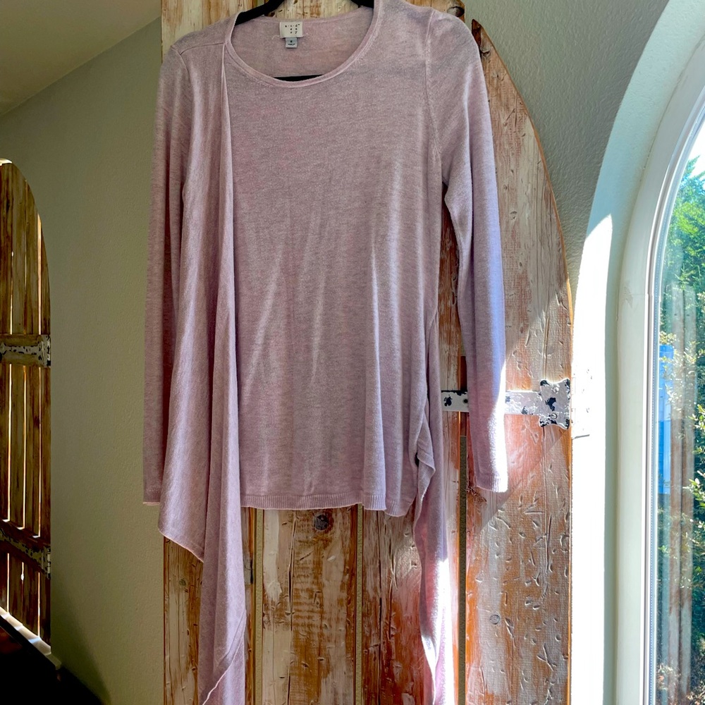 Asymmetrical wrap sweater